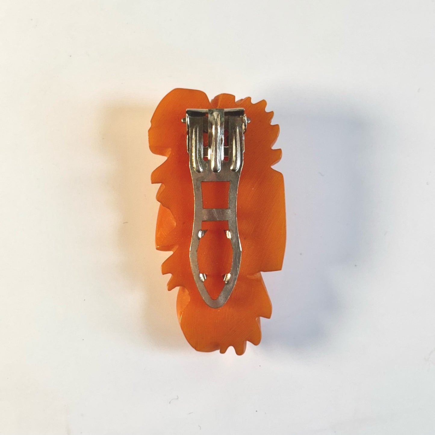 Vintage Bakelite Butterscotch Pineapple Lapel Pin