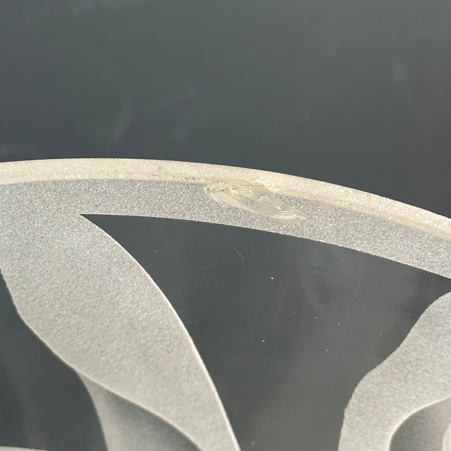 Vintage Franz Grosz Etched Floral Vase