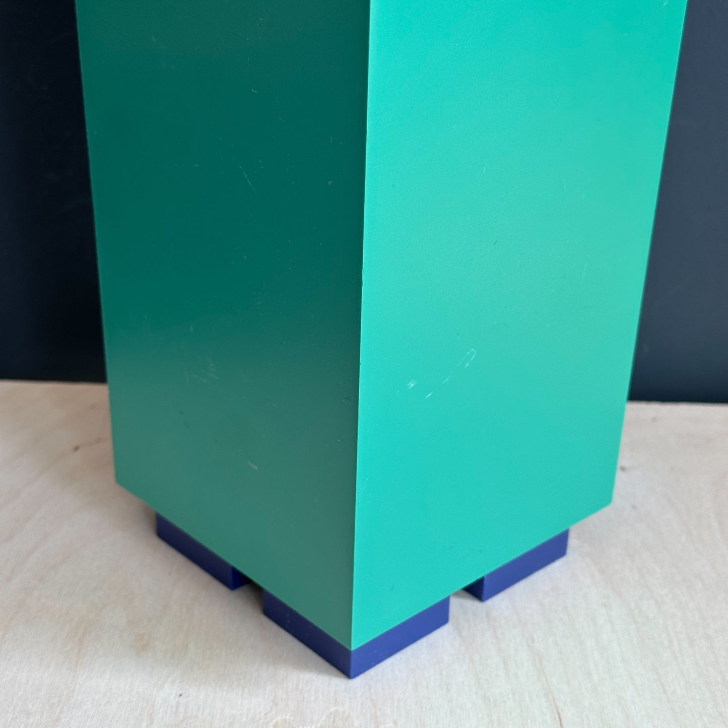 Michael Graves x Alessi green and blue wine holder/cannister