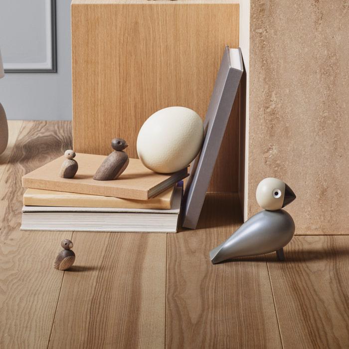 Kay Bojesen Birds - Sparrows - Wooden Figurines, Set of 2