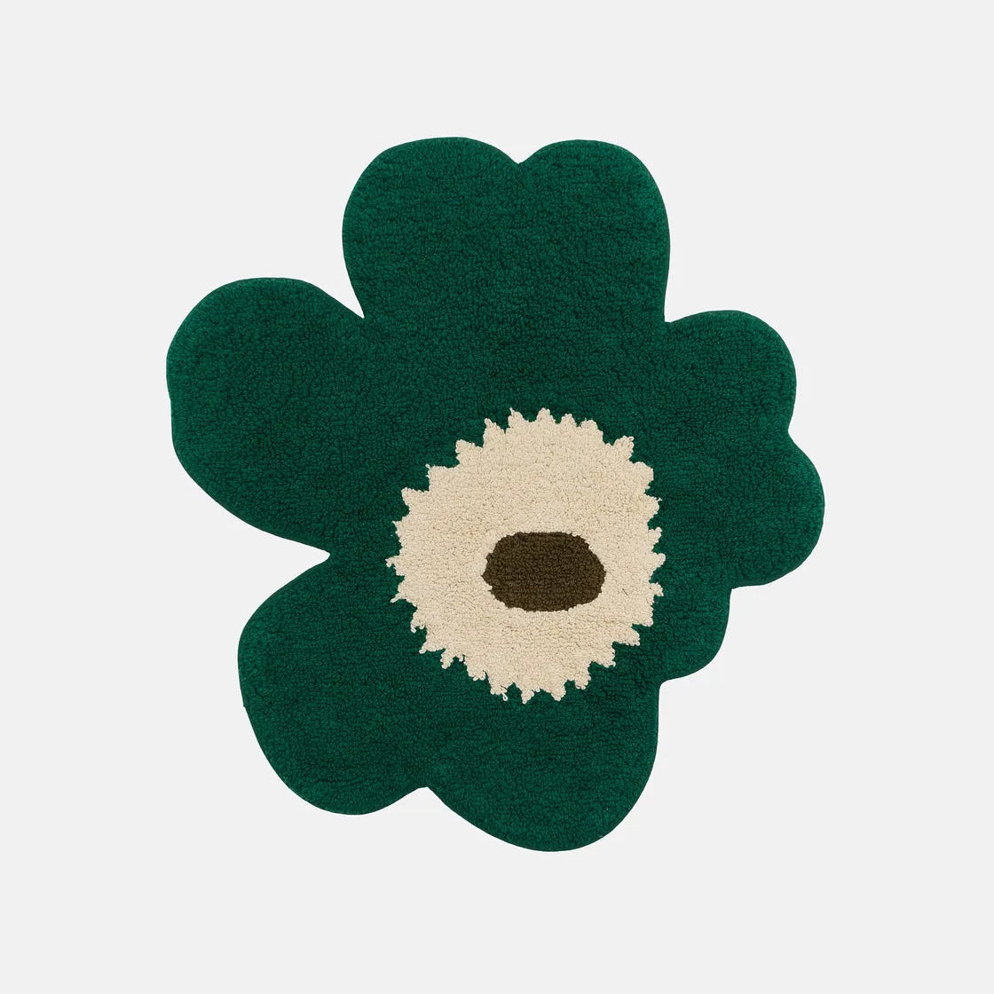 Marimekko Unikko Shape Bath Mat in Emerald