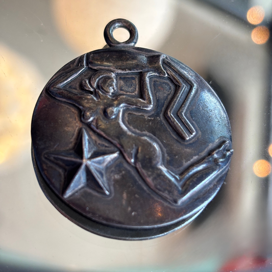 Margot de Taxco Mexican Sterling Silver Virgo Zodiac Pendant