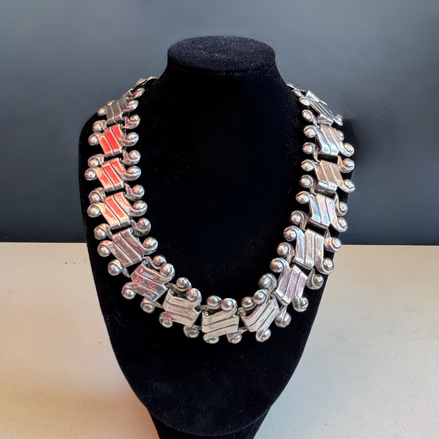 Vintage William Spratling for Silson Silverplate Link Necklace