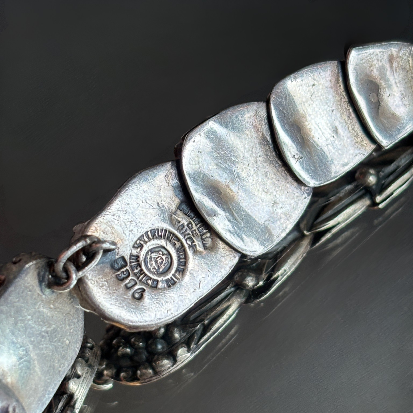 Margot de Taxco Mexican Sterling Silver Cornflower Necklace