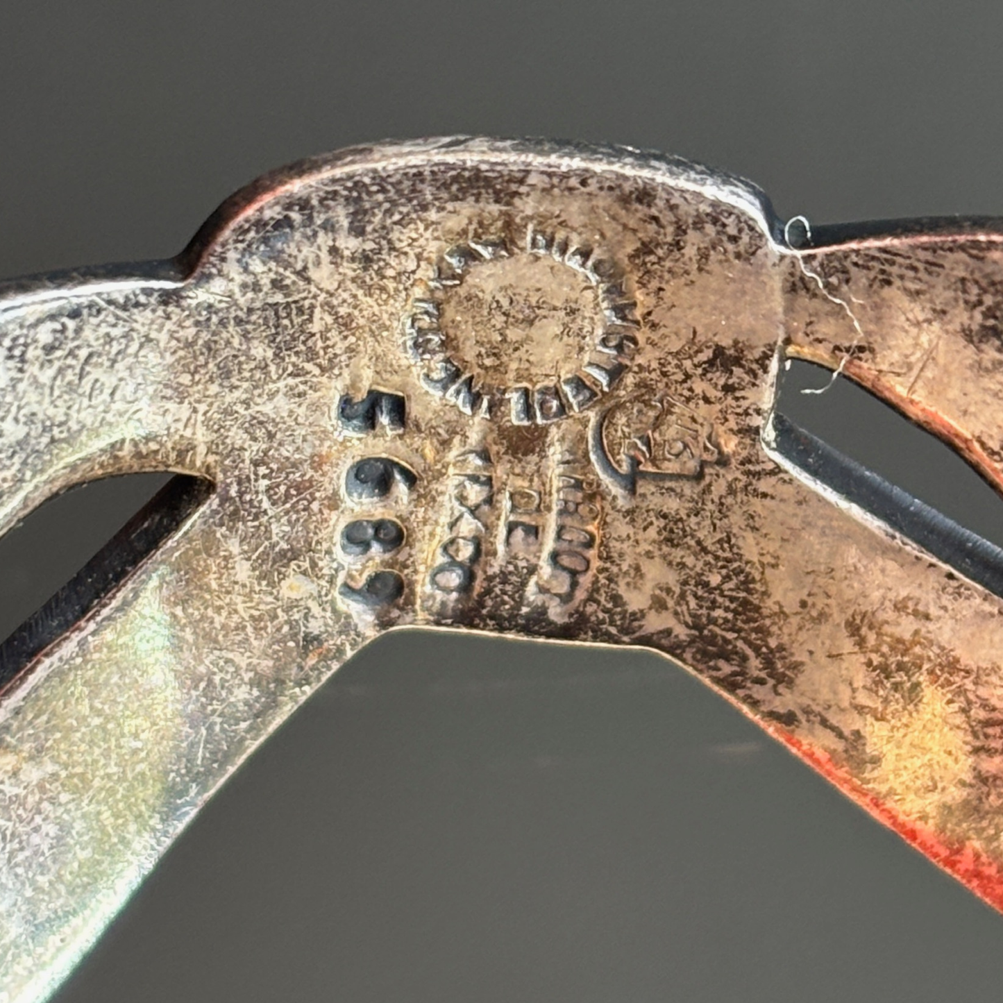 Margot de Taxco Mexican Silver & Enamel Bow Bracelet