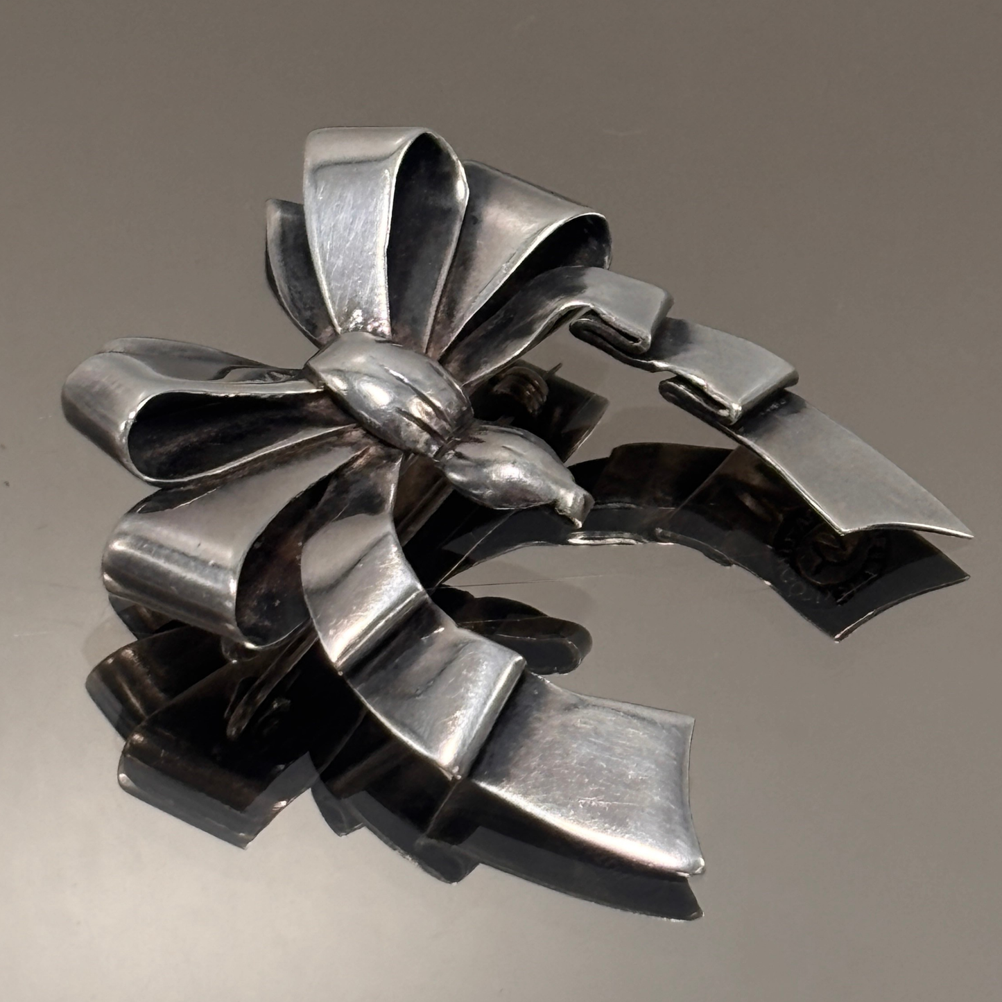 Vintage William Spratling Mexican Silver Bow Brooch