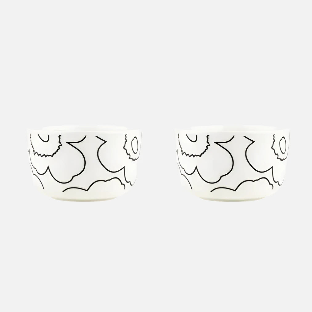 Marimekko Piirto Unikko Bowl, Set of 2