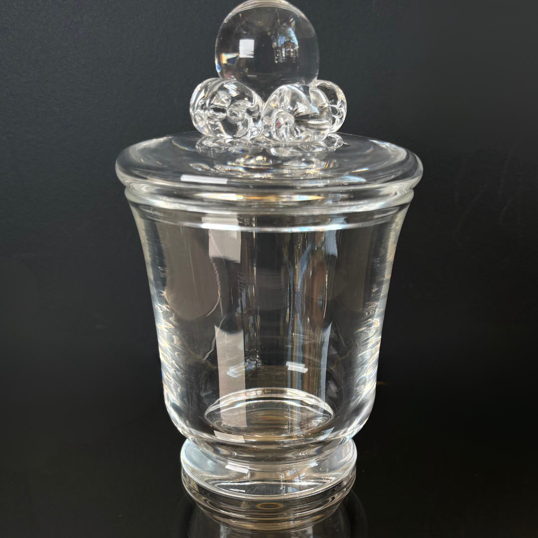 Vintage Steuben Crystal Lidded Jar