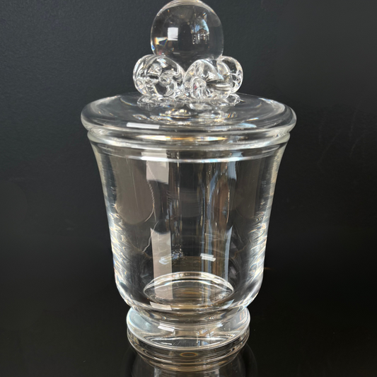 Vintage Steuben Crystal Lidded Jar