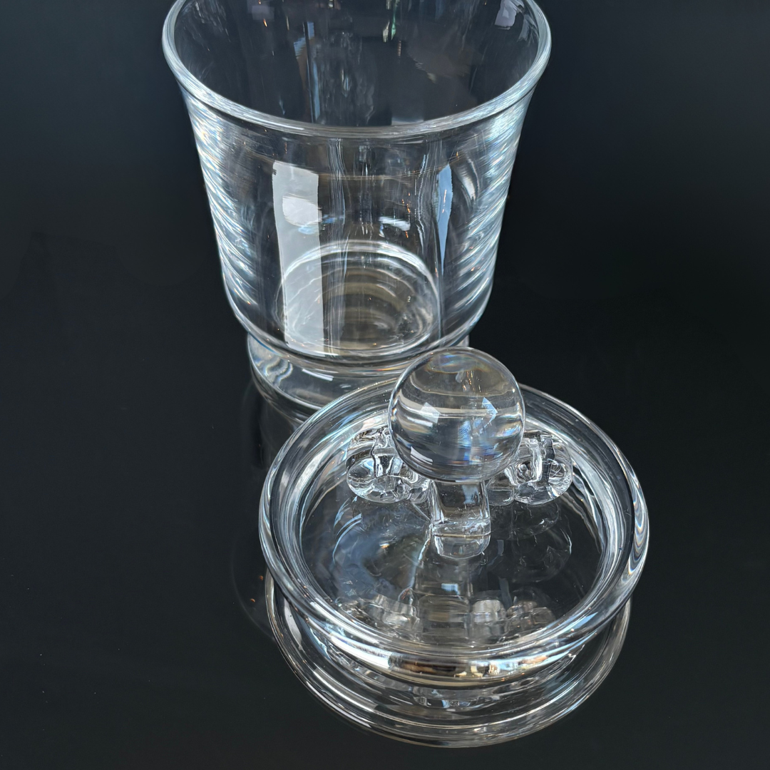 Vintage Steuben Crystal Lidded Jar