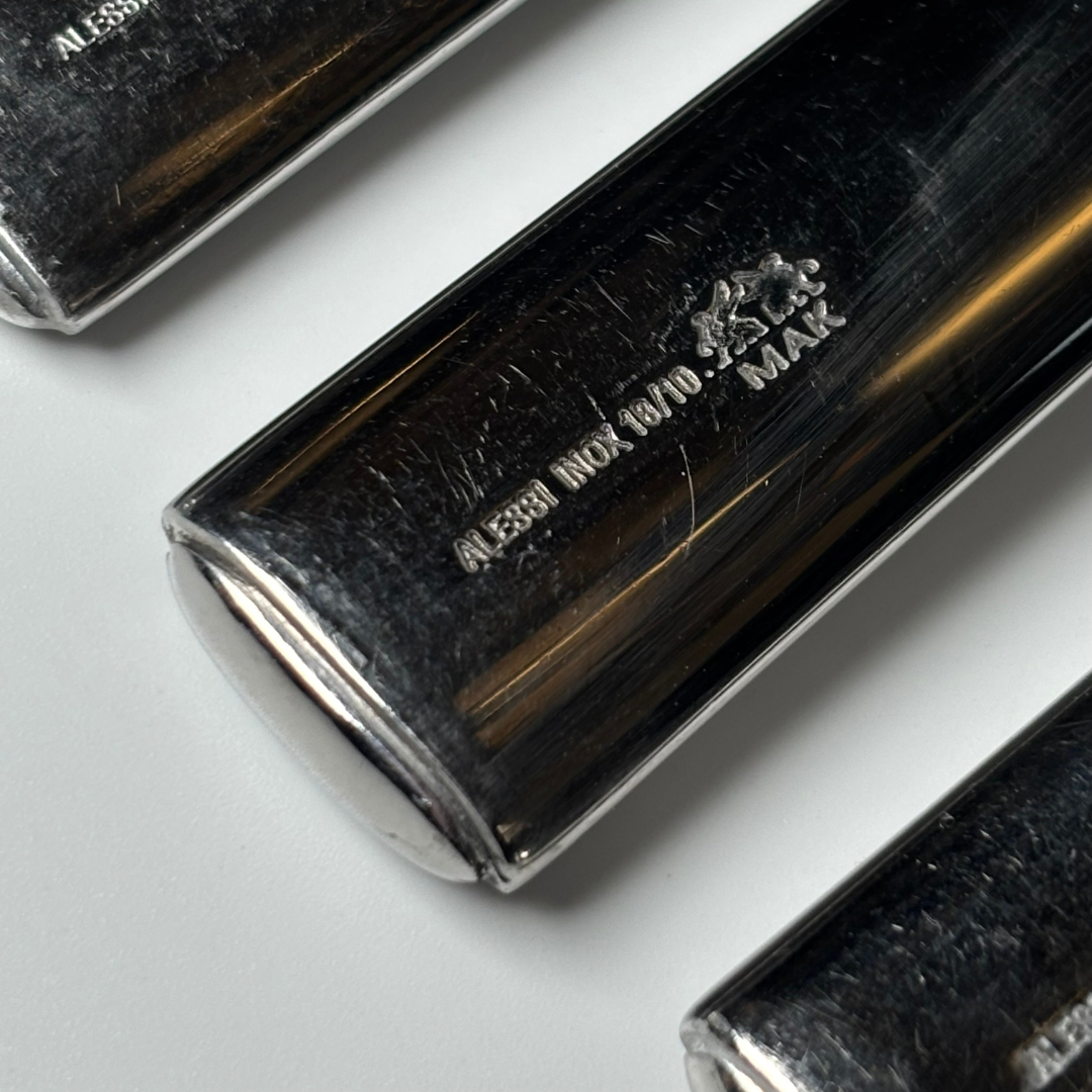 Alessi Rundes Modell Set of Two, 5-Piece Table Setting, Pre-Loved