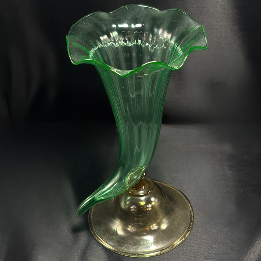 Vintage Frederick Carder Steuben Cornucopia Vase
