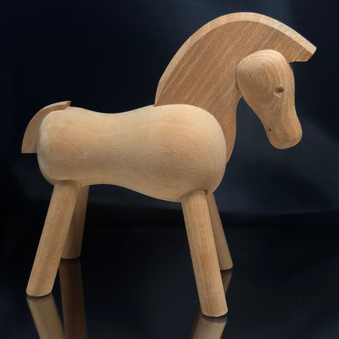 Vintage Kay Bojesen Denmark Wooden Horse