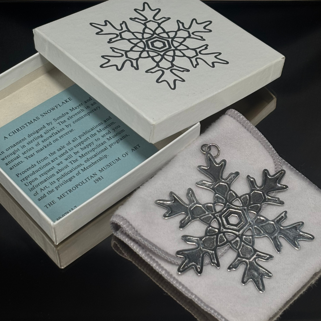 Vintage Metropolitan Museum of Art Sterling Silver Star Ornament