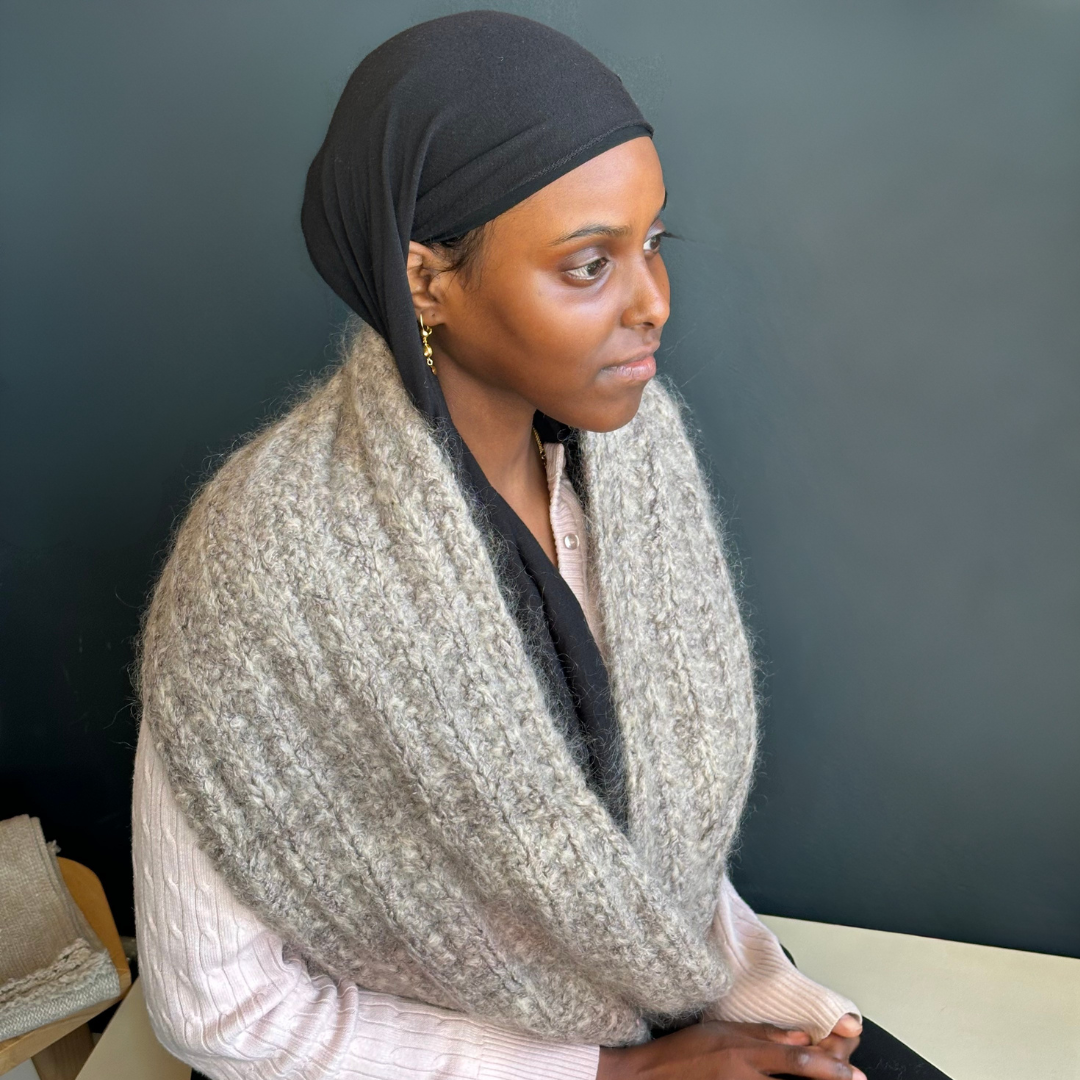 Percy Knits Wide Scarf