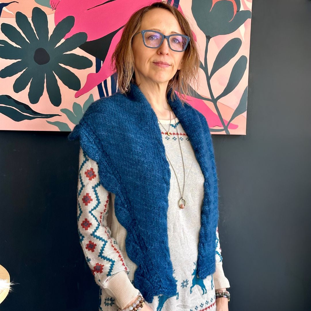 Percy Knits Scalloped Shawl