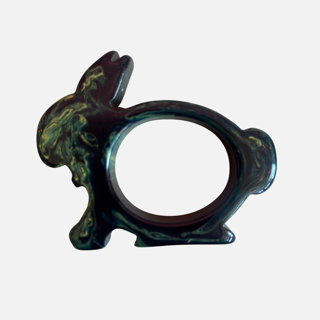Vintage Catalin (Bakelite) Bunny Napkin Ring