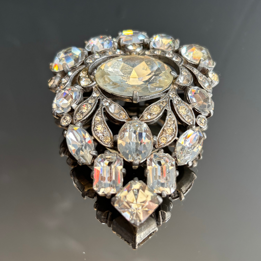 Vintage Eisenberg Originals Rhinestone Brooch Pin