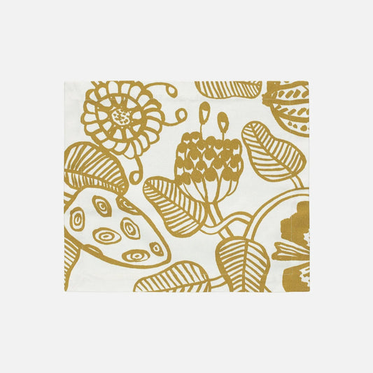 White and Gold Tiara Placemat by Marimekko
