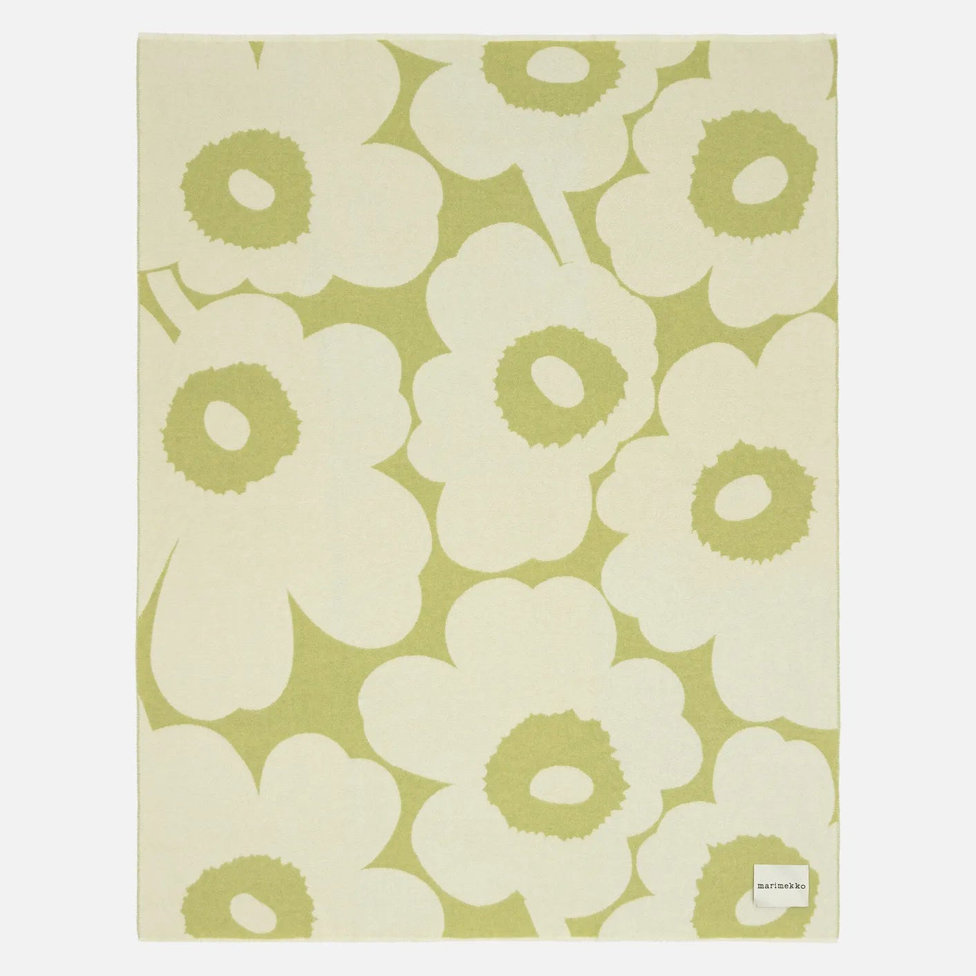 Marimekko Unikko Blanket in Pear/Off White