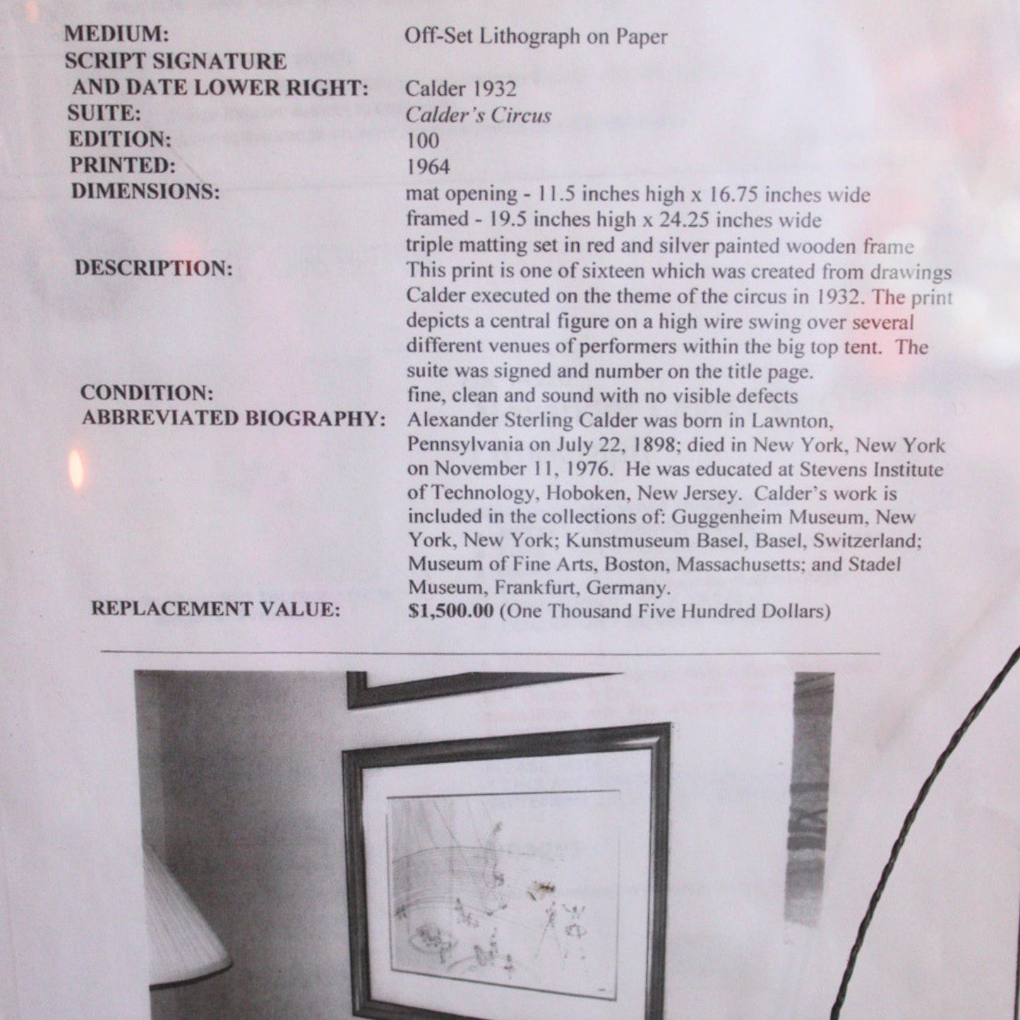 Vintage Alexander Calder "Calder's Circus"