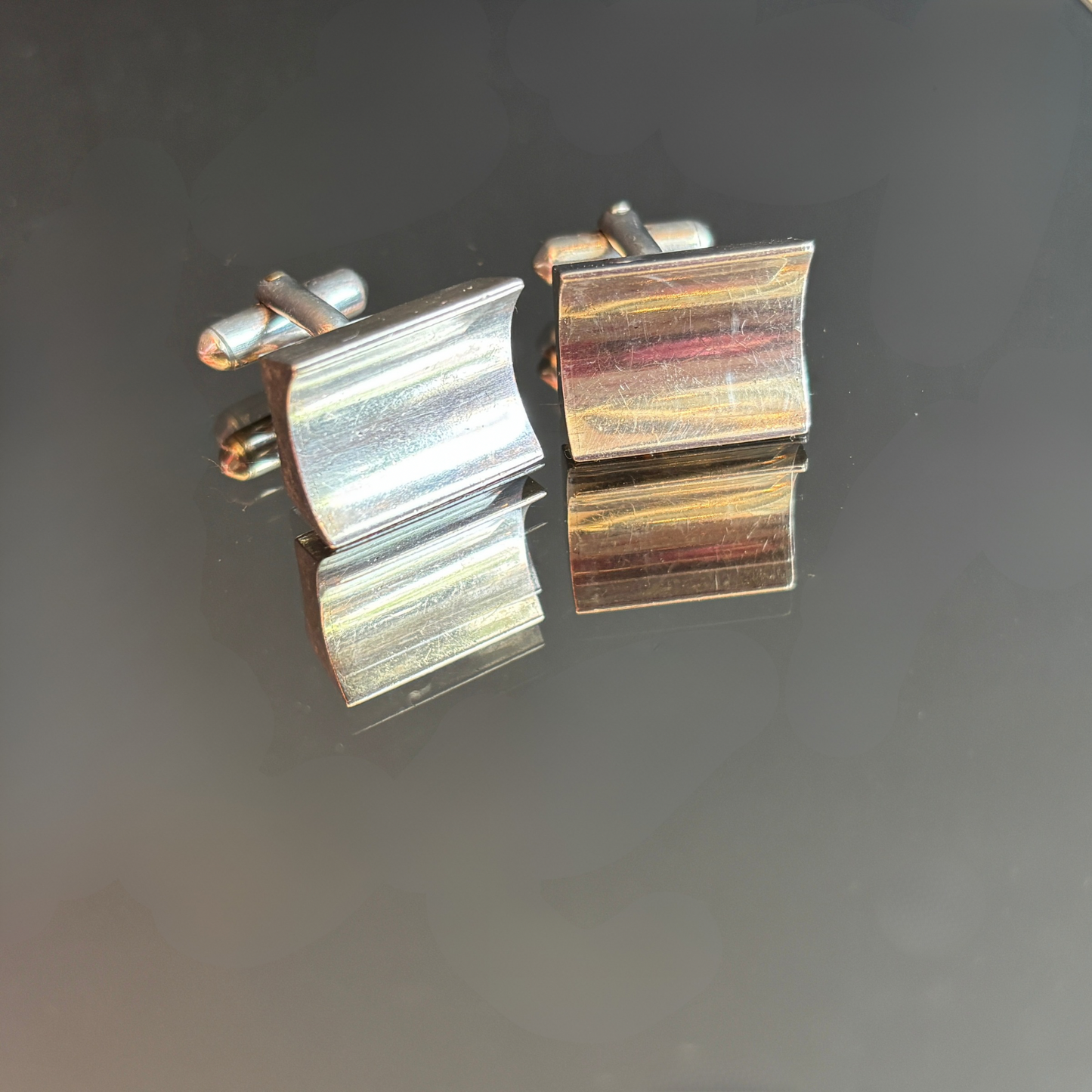 Vintage Antonio  Pineda Taxco Sterling Silver Cufflinks