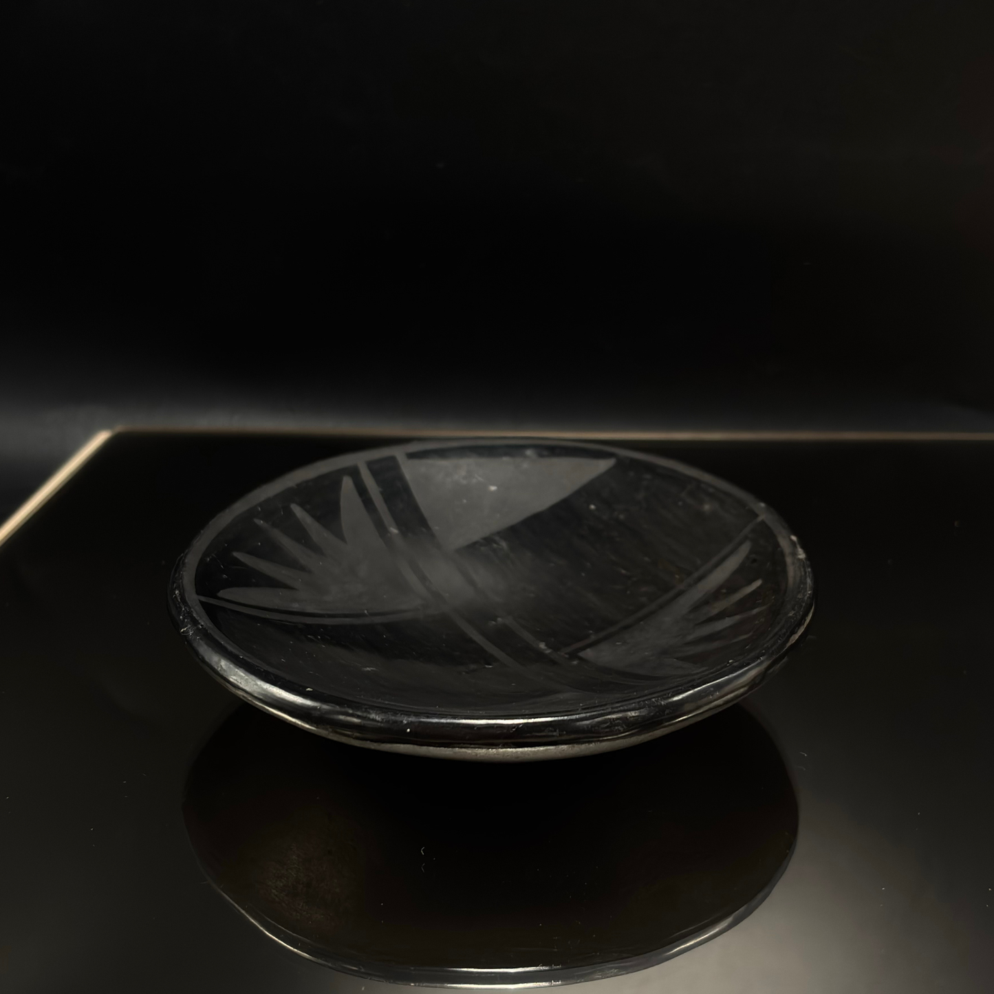 Vintage Tonita Blackware Dish