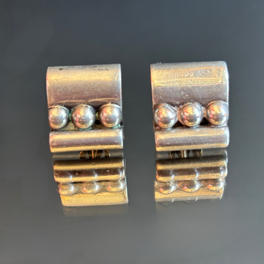 Vintage Hector Aguilar Taxco Sterling Silver Cufflinks