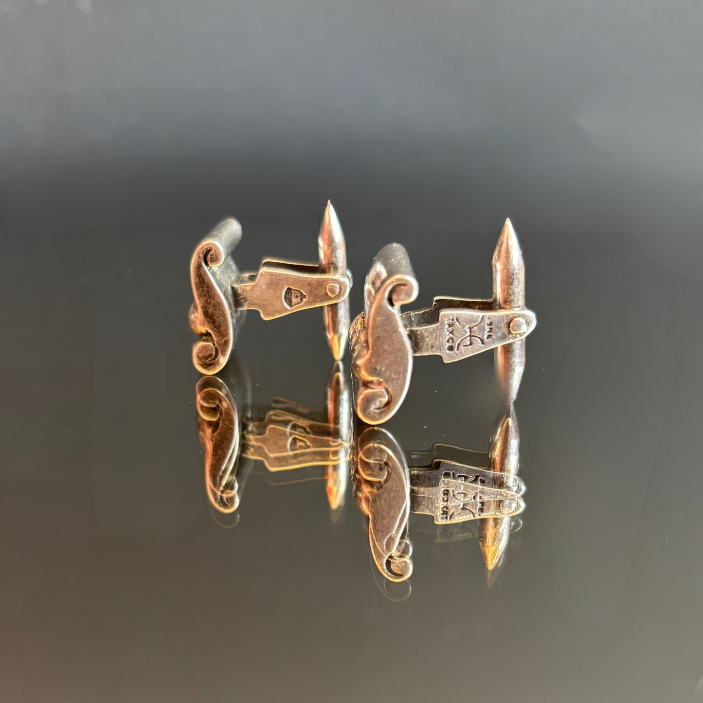 Vintage Hector Aguilar Taxco Sterling Silver Cufflinks