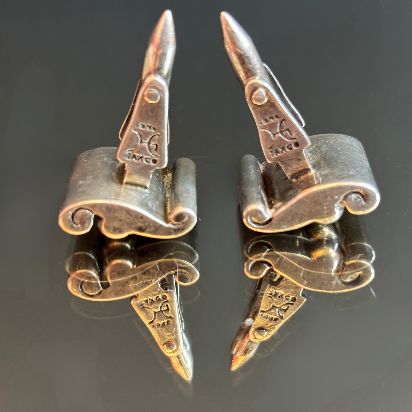 Vintage Hector Aguilar Taxco Sterling Silver Cufflinks