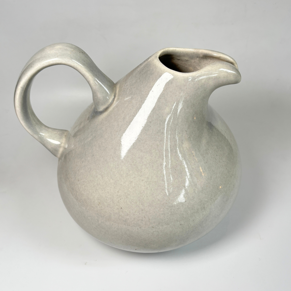 1940's Russel Wright Granite Grey Bulb Shape Pitcher