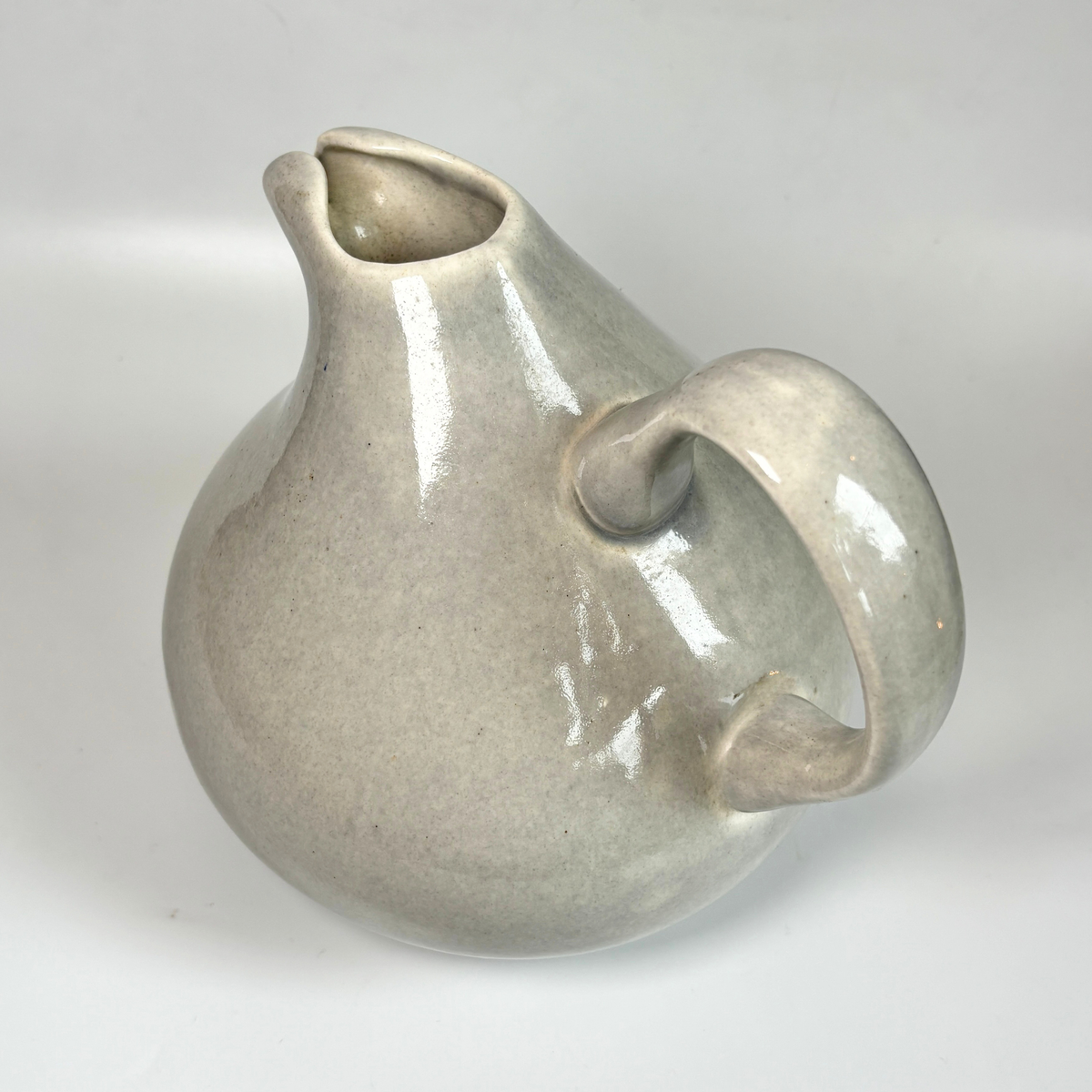 1940's Russel Wright Granite Grey Bulb Shape Pitcher