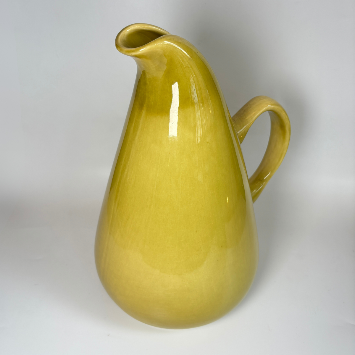 1940's Russel Wright Chartreuse Tall Water Pitcher