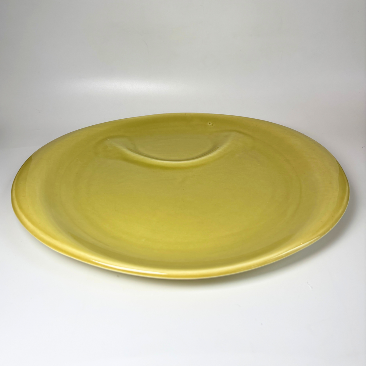 1940's Russel Wright Chartreuse Hostess Serving Plate