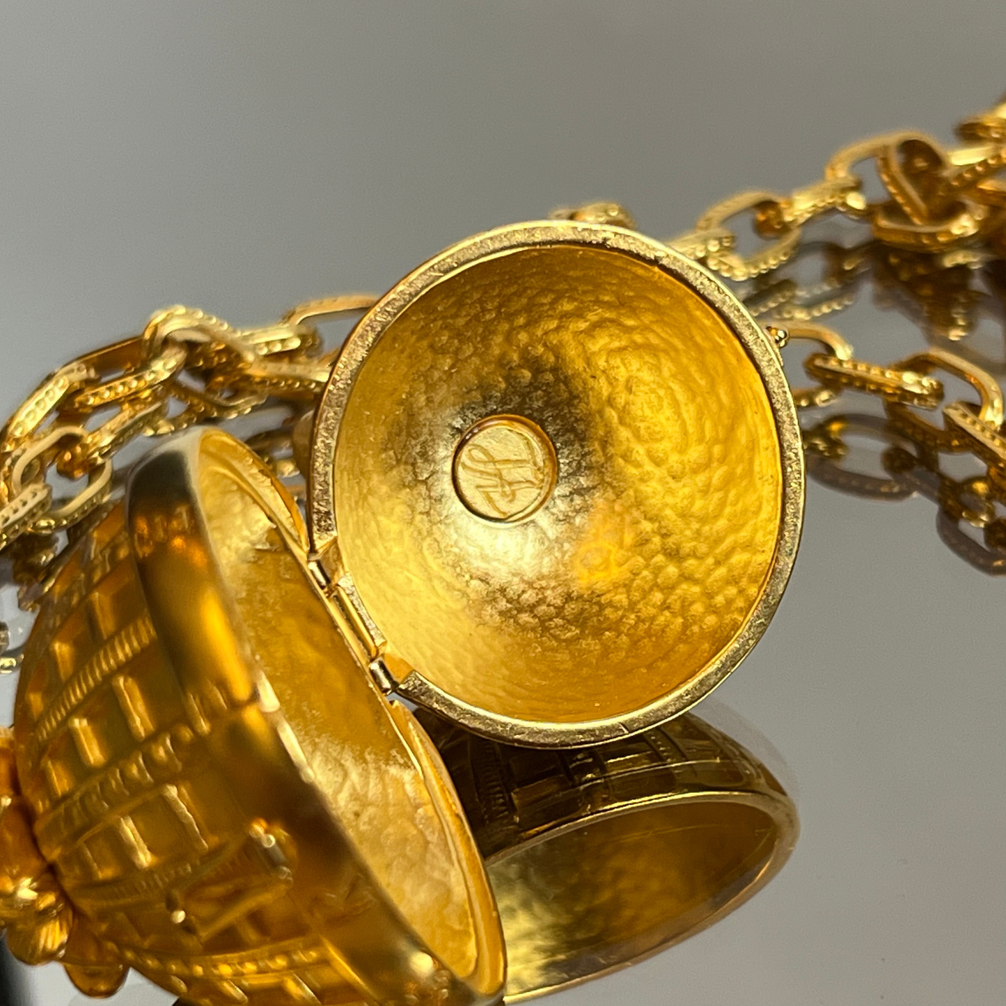 Vintage 1980s Karl Lagerfeld Globe Necklace