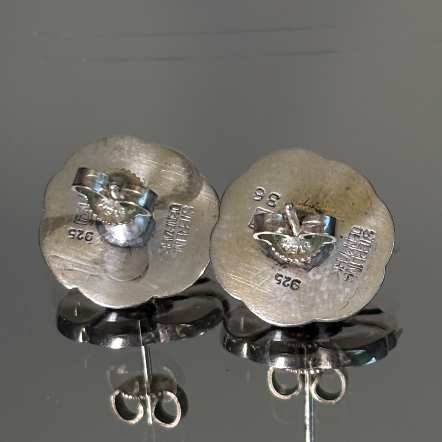 Vintage Georg Jensen Flower Earrings