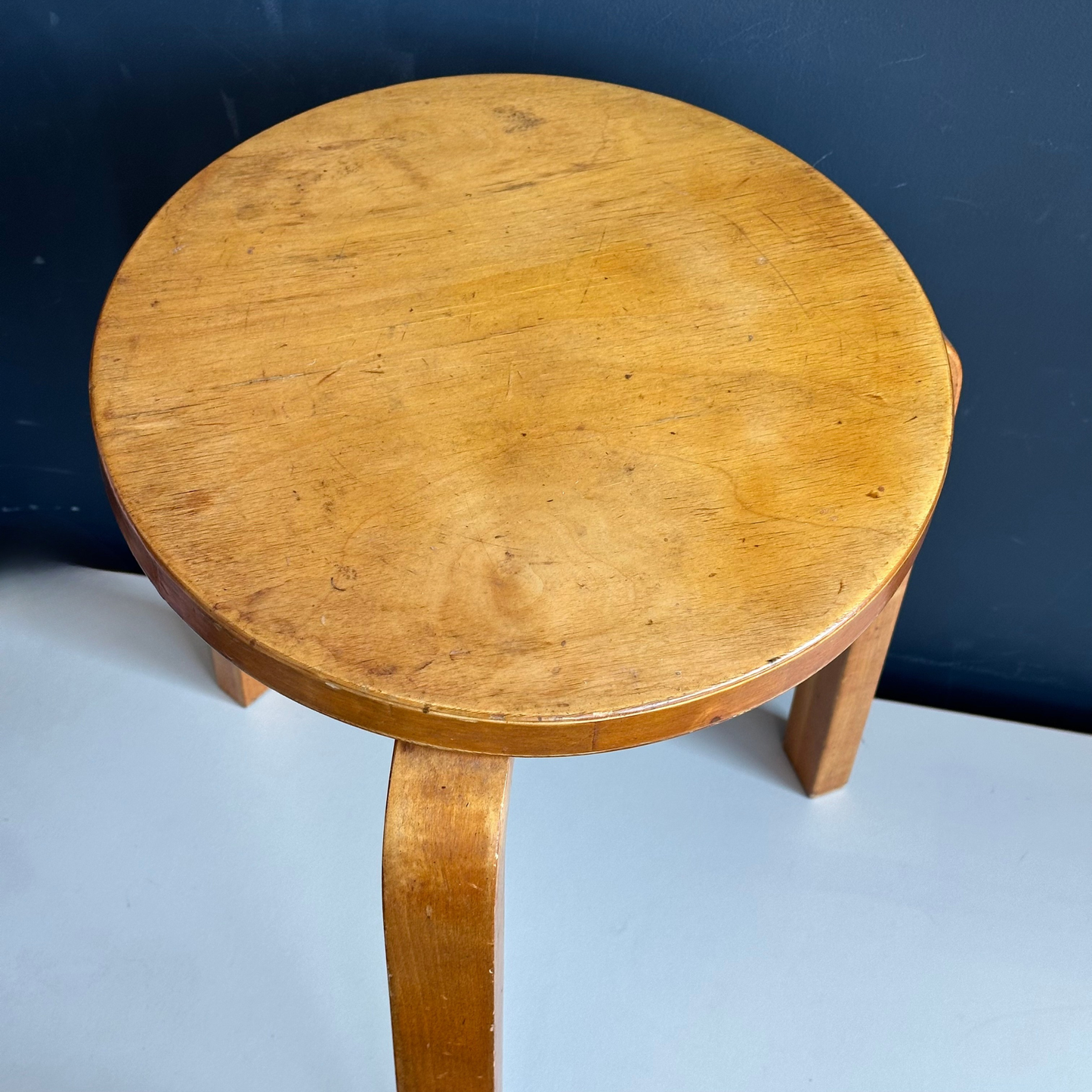 Original Vintage Alvar Aalto Model 60 Stool