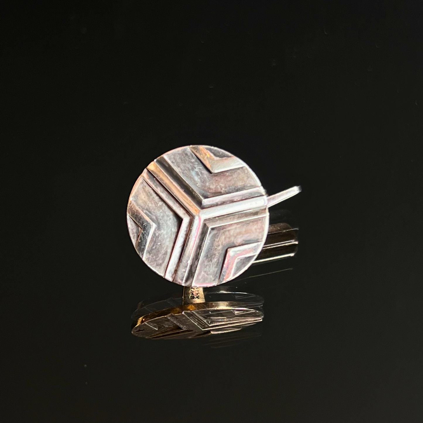 Vintage Georg Jensen Sterling Geometric Cufflinks