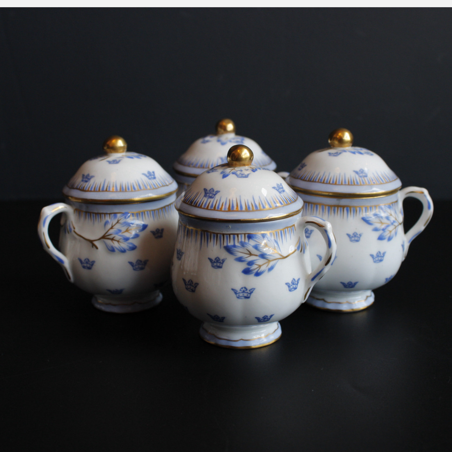 Vintage Rorstrand Gripsholm 3 Crowns Custard Set