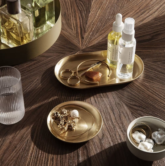Ferm Living Basho Brass Trays
