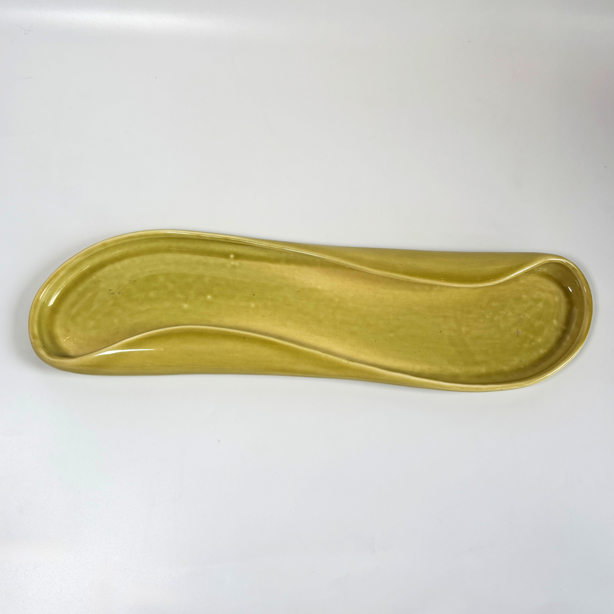 1940's Russel Wright Chartreuse Celery Tray