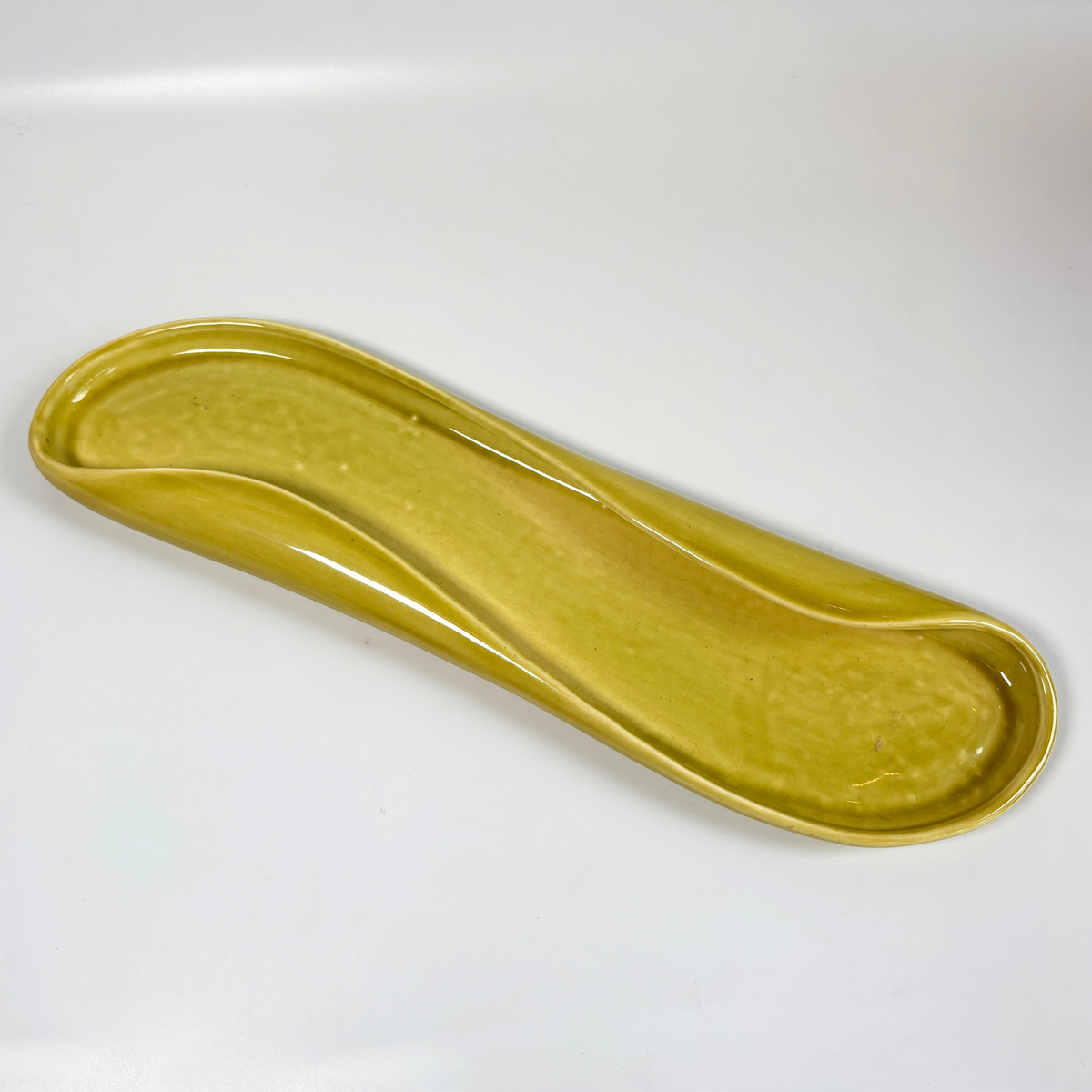 1940's Russel Wright Chartreuse Celery Tray
