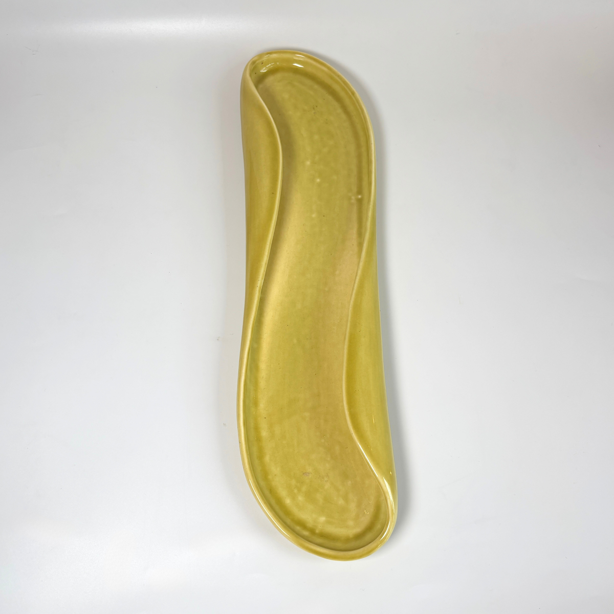 1940's Russel Wright Chartreuse Celery Tray