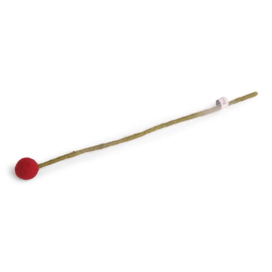 Gry & Sif Felt Dot Flower - Bright Red