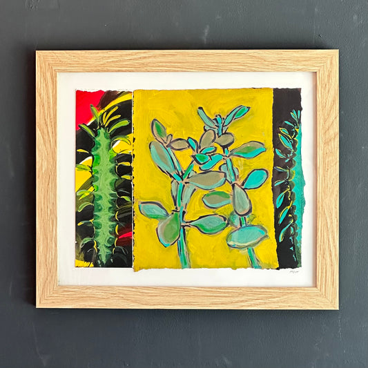 Mike Kasun "jade plant and euphorbia"