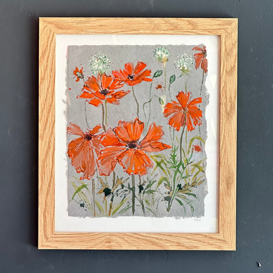 Mike Kasun "poppies and allium"