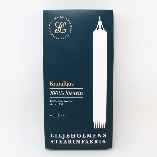 Kanalljus Channel Candle "dripless" - Set of 4