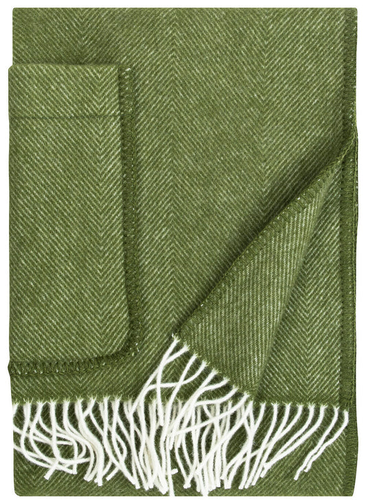 Lapuan Kankurit Arvo Wool Pocket Shawl - Olive Green