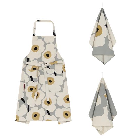 Marimekko Anniversary Apron + Tea Towel Box Set