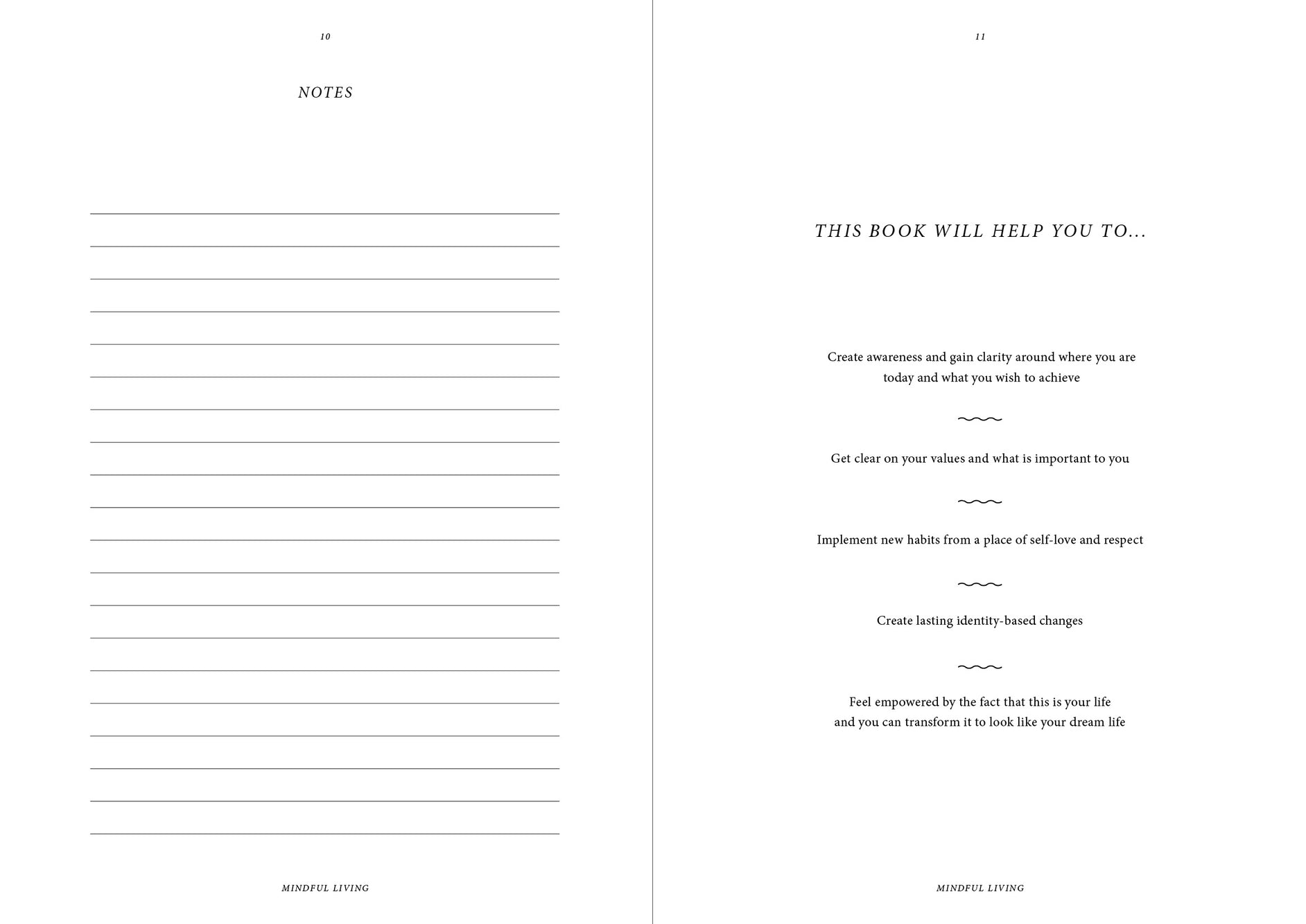 Interior Journal Page from Mindful Living Journal by Cozy Publishing